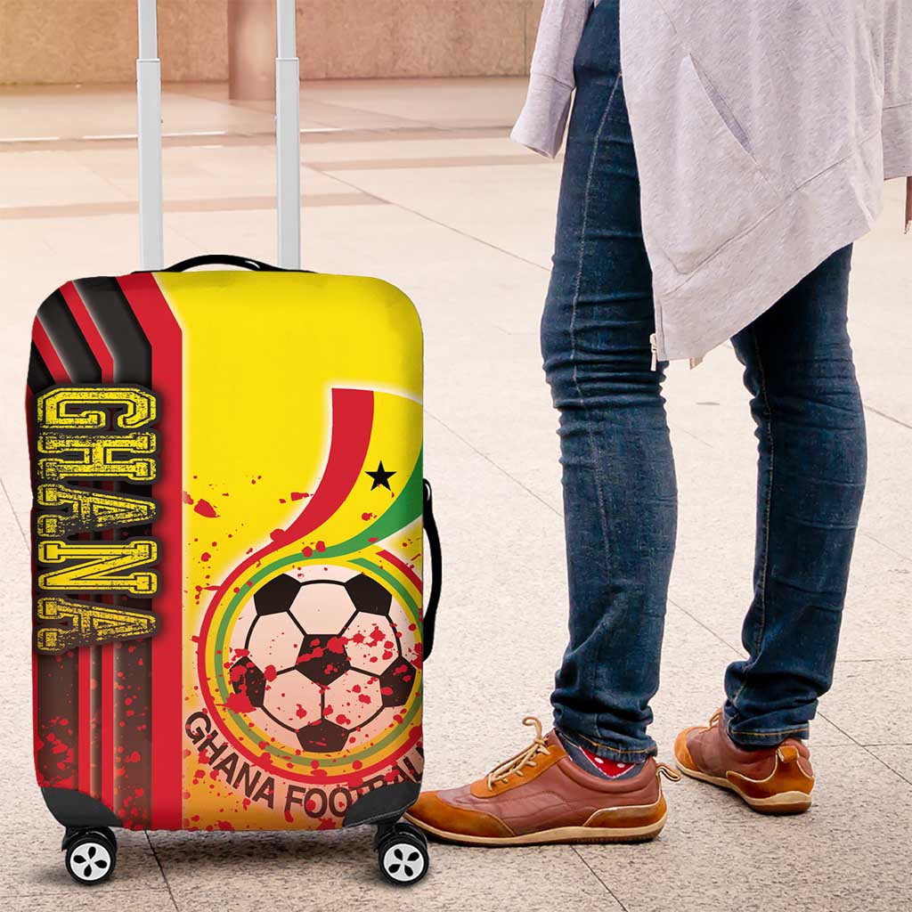 Ghana Football Luggage Cover Black Stars Soccer - Road To Champion - Wonder Print Shop