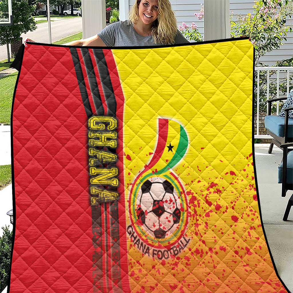 Ghana Football Quilt Black Stars Soccer - Road To Champion - Wonder Print Shop