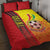 Ghana Football Quilt Bed Set Black Stars Soccer - Road To Champion - Wonder Print Shop