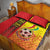 Ghana Football Quilt Bed Set Black Stars Soccer - Road To Champion - Wonder Print Shop