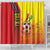 Ghana Football Shower Curtain Black Stars Soccer - Road To Champion