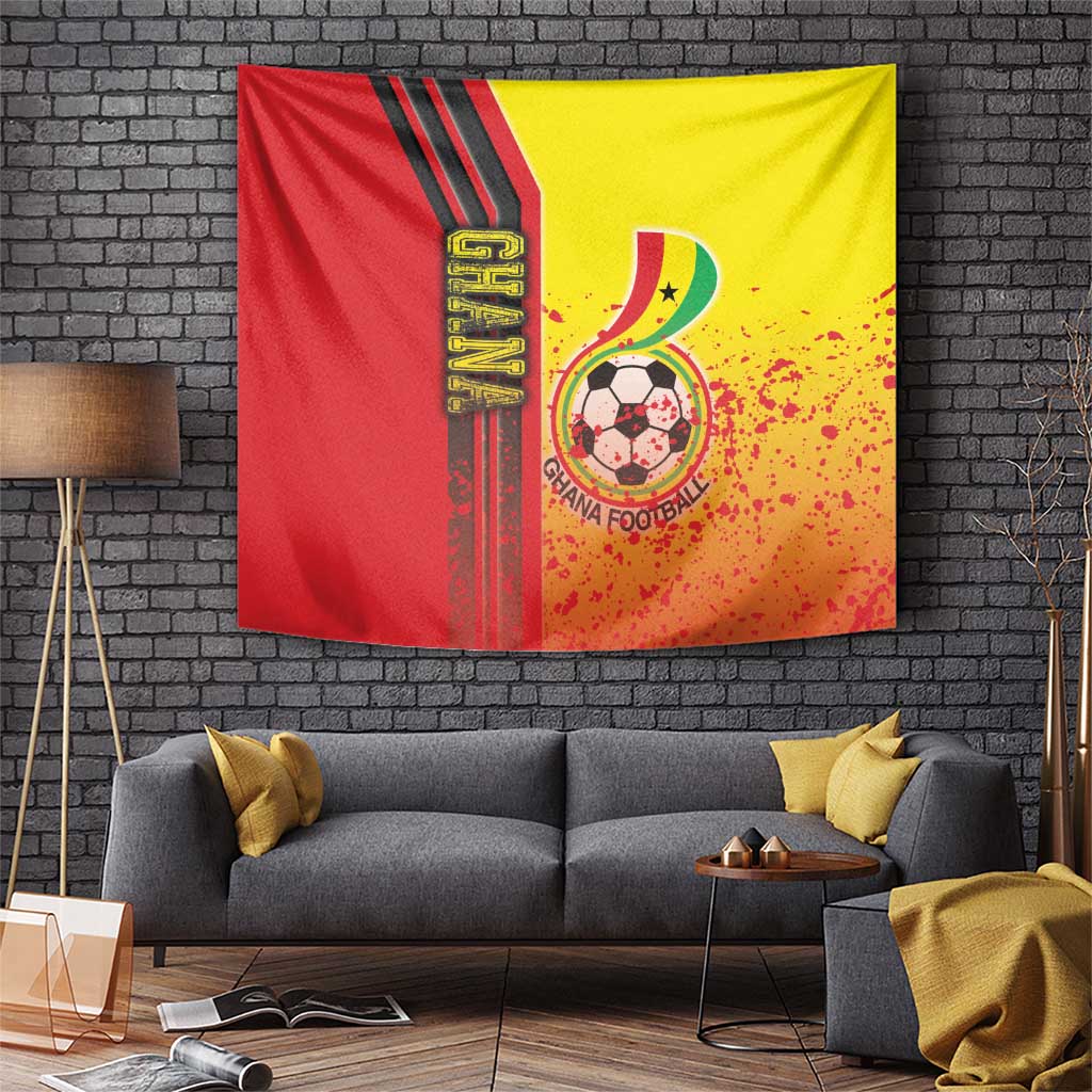 Ghana Football Tapestry Black Stars Soccer - Road To Champion - Wonder Print Shop