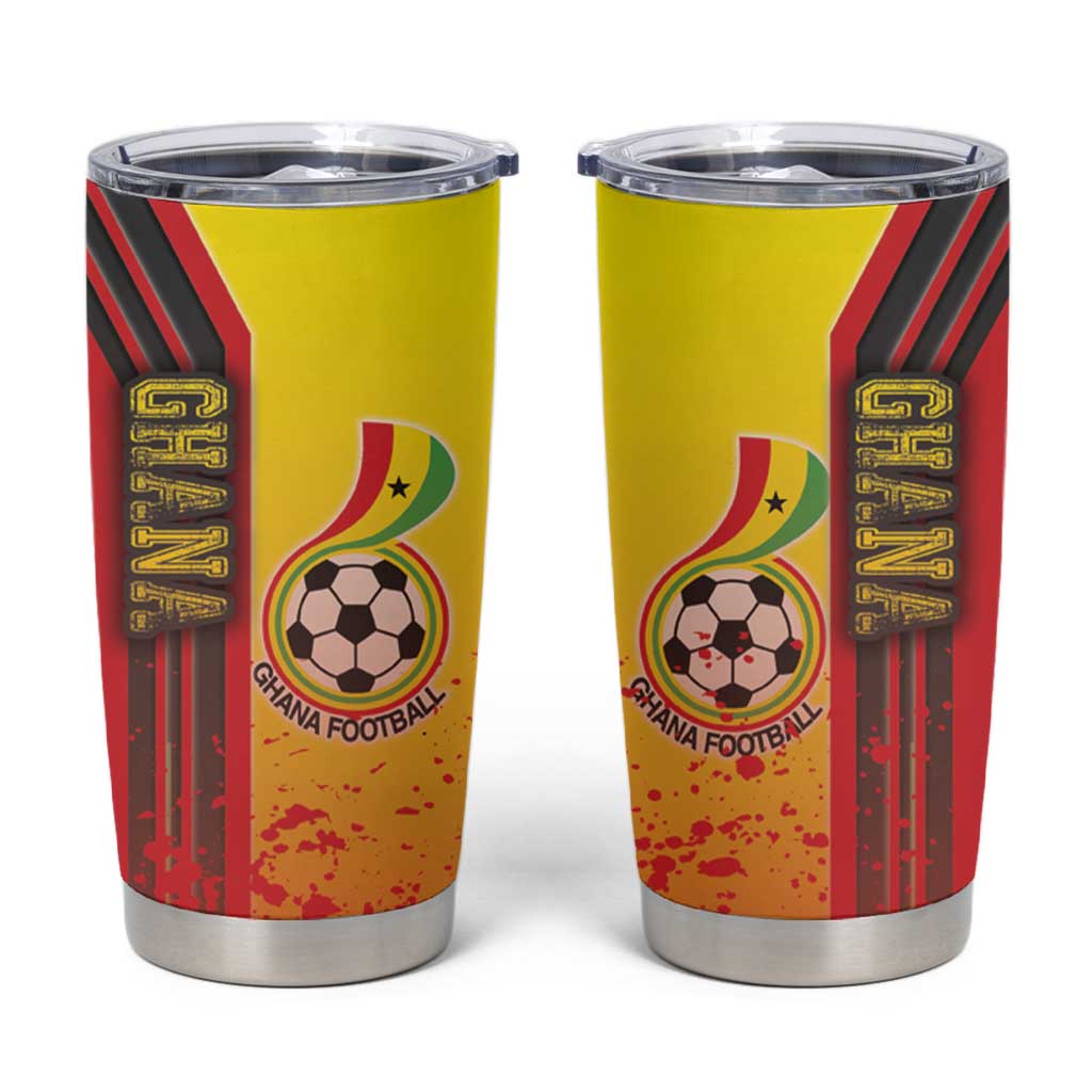 Ghana Football Tumbler Cup Black Stars Soccer - Road To Champion - Wonder Print Shop