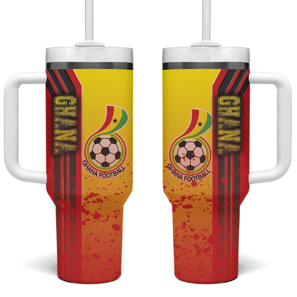 Ghana Football Tumbler With Handle Black Stars Soccer - Road To Champion - Wonder Print Shop