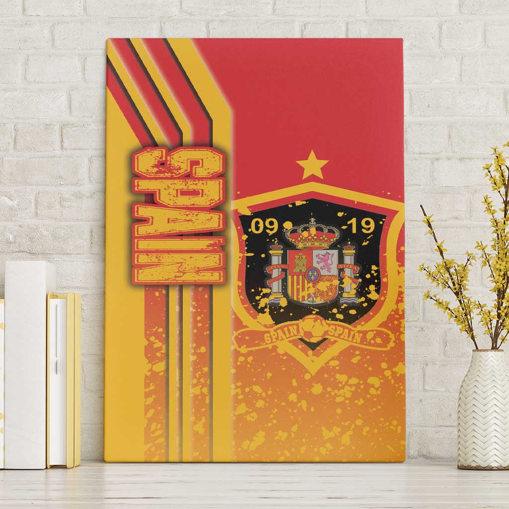 Spain Football Canvas Wall Art La Roja Soccer - Road To Champion - Wonder Print Shop