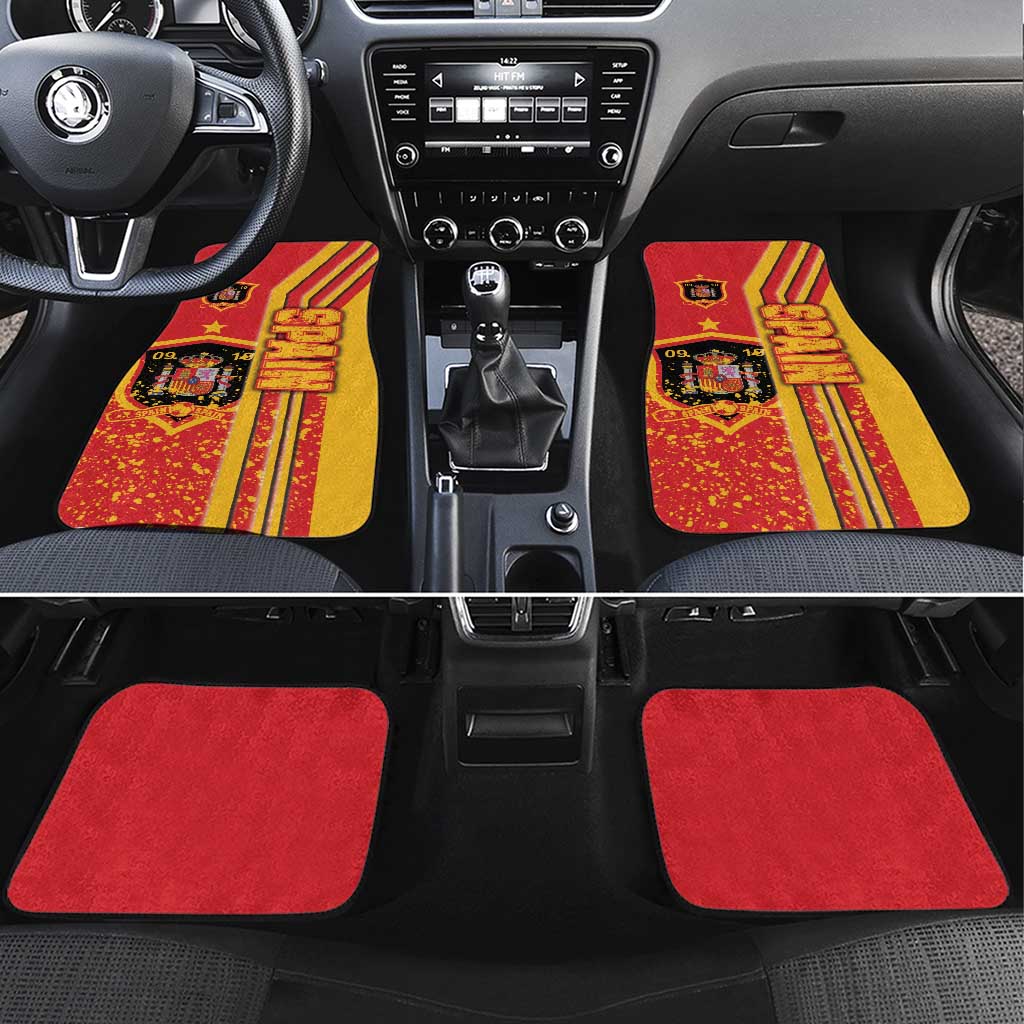 Spain Football Car Mats La Roja Soccer - Road To Champion - Wonder Print Shop