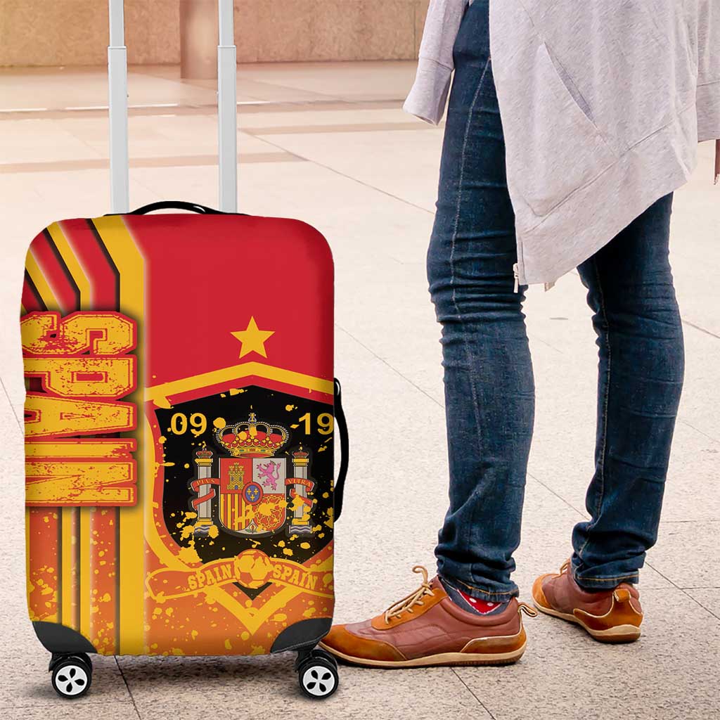 Spain Football Luggage Cover La Roja Soccer - Road To Champion - Wonder Print Shop