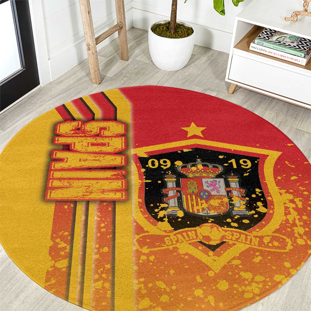 Spain Football Round Carpet La Roja Soccer - Road To Champion - Wonder Print Shop