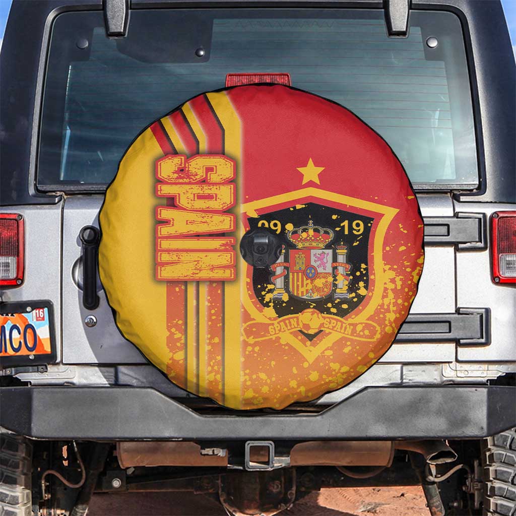 Spain Football Spare Tire Cover La Roja Soccer - Road To Champion - Wonder Print Shop