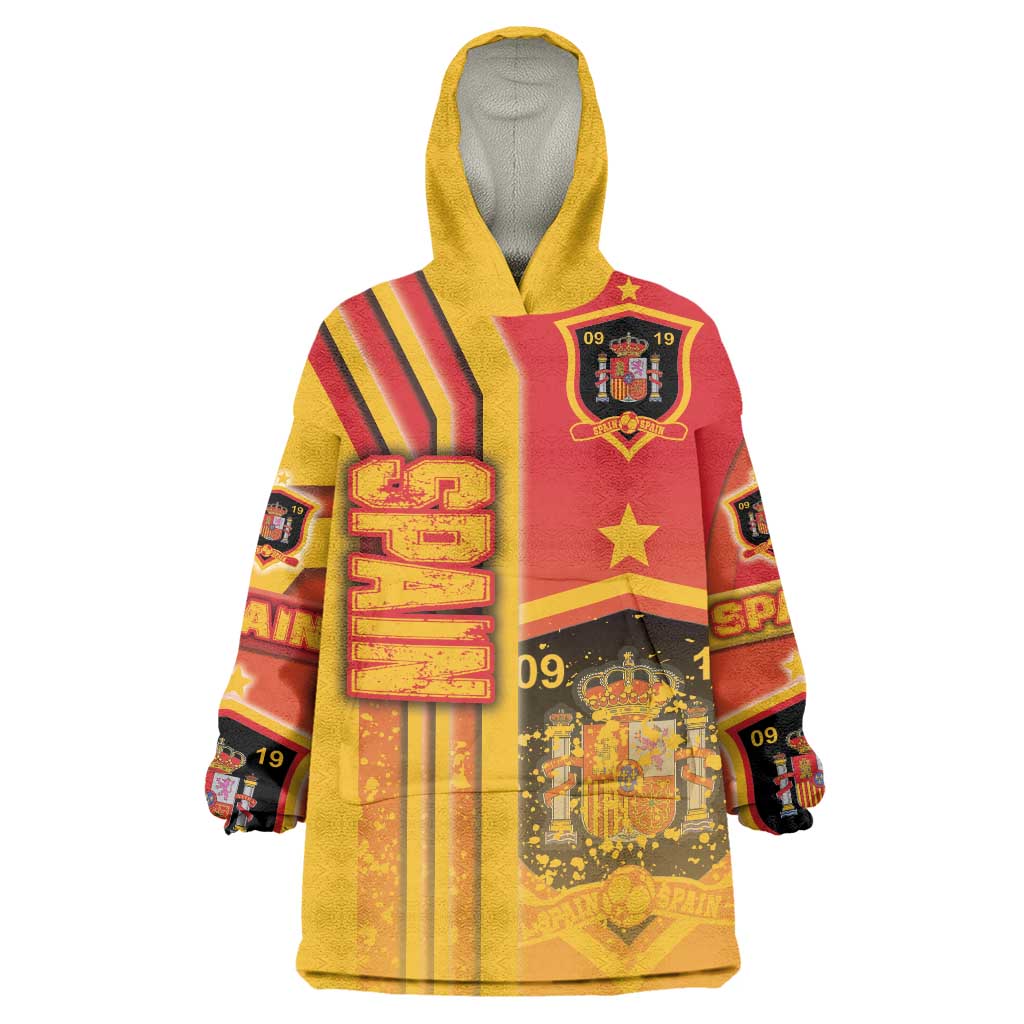 Spain Football Wearable Blanket Hoodie La Roja Soccer - Road To Champion