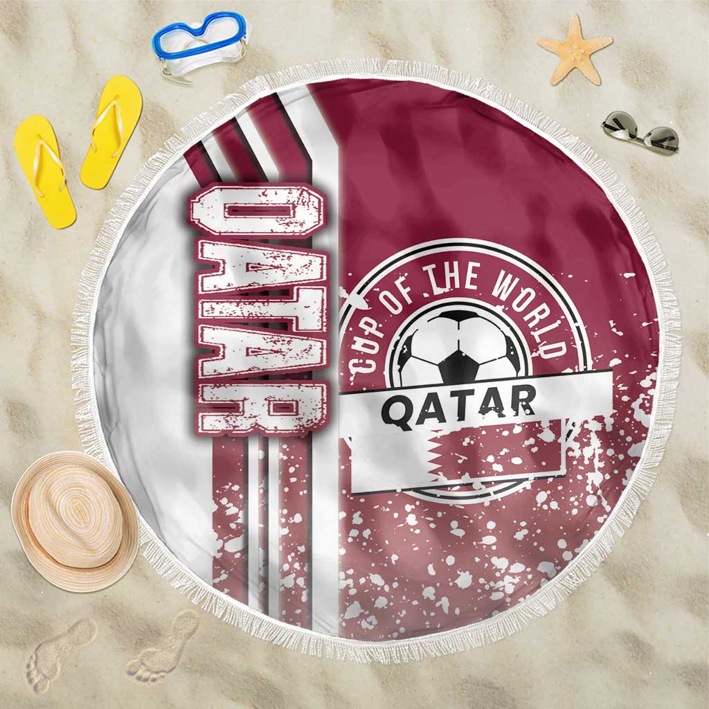 Qatar Football Beach Blanket The Maroons Soccer - Road To Champion - Wonder Print Shop