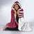 Qatar Football Hooded Blanket The Maroons Soccer - Road To Champion - Wonder Print Shop