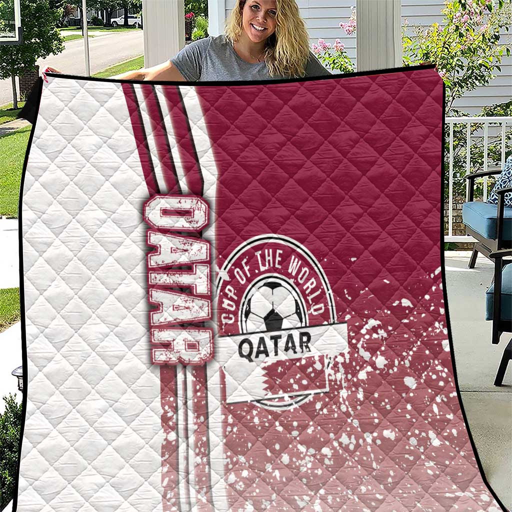 Qatar Football Quilt The Maroons Soccer - Road To Champion - Wonder Print Shop