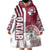 Qatar Football Wearable Blanket Hoodie The Maroons Soccer - Road To Champion