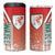 Wales Football 4 in 1 Can Cooler Tumbler The Dragons Soccer - Road To Champion