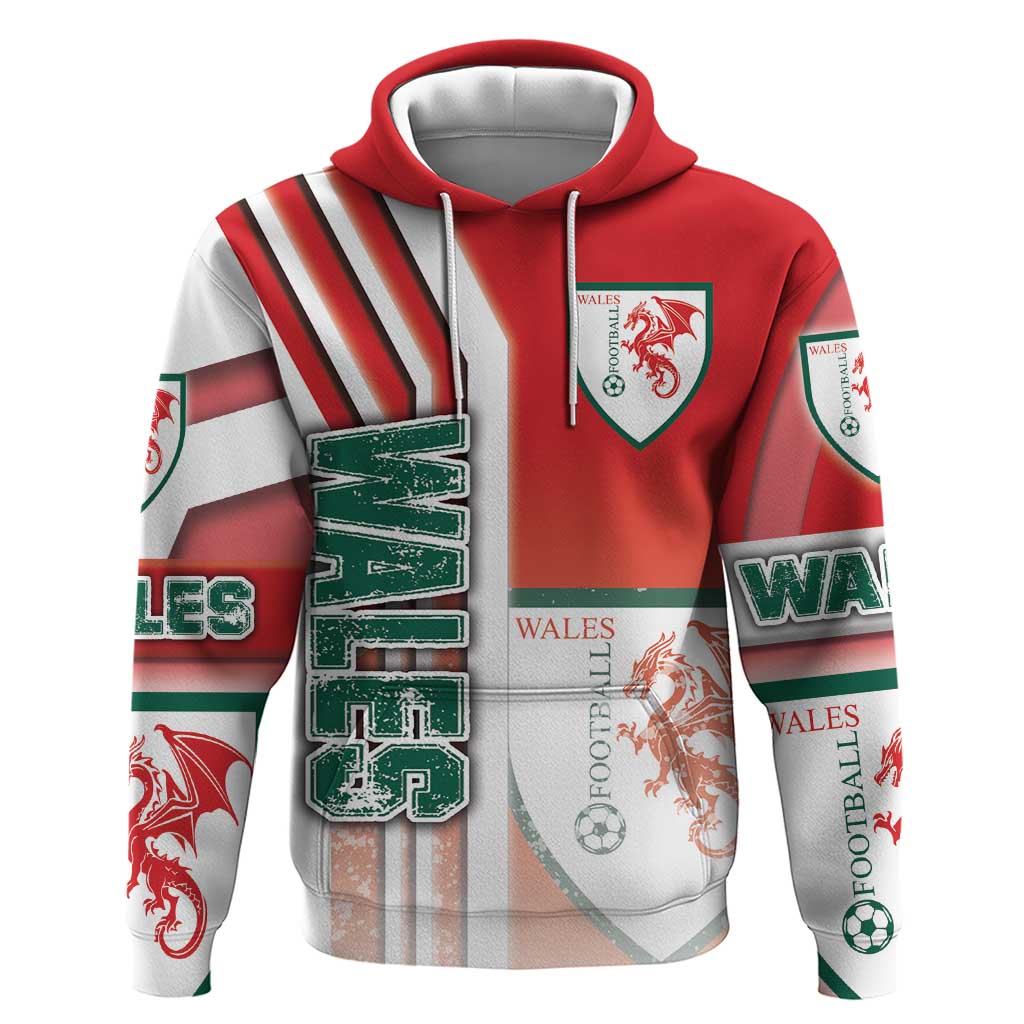 Wales Football Hoodie The Dragons Soccer - Road To Champion - Wonder Print Shop