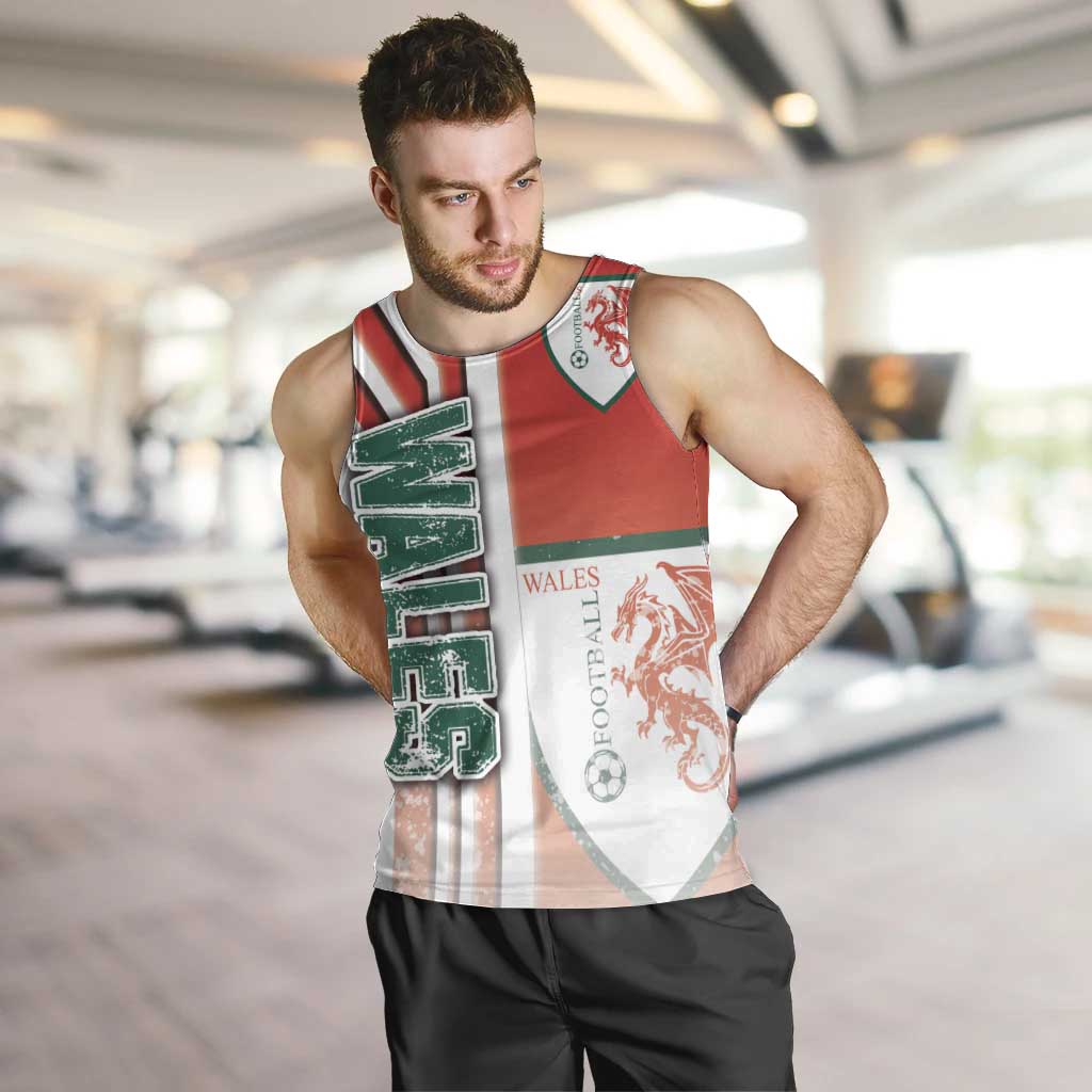 Wales Football Men Tank Top The Dragons Soccer - Road To Champion