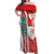 Wales Football Off Shoulder Maxi Dress The Dragons Soccer - Road To Champion - Wonder Print Shop