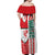 Wales Football Off Shoulder Maxi Dress The Dragons Soccer - Road To Champion - Wonder Print Shop