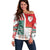 Wales Football Off Shoulder Sweater The Dragons Soccer - Road To Champion