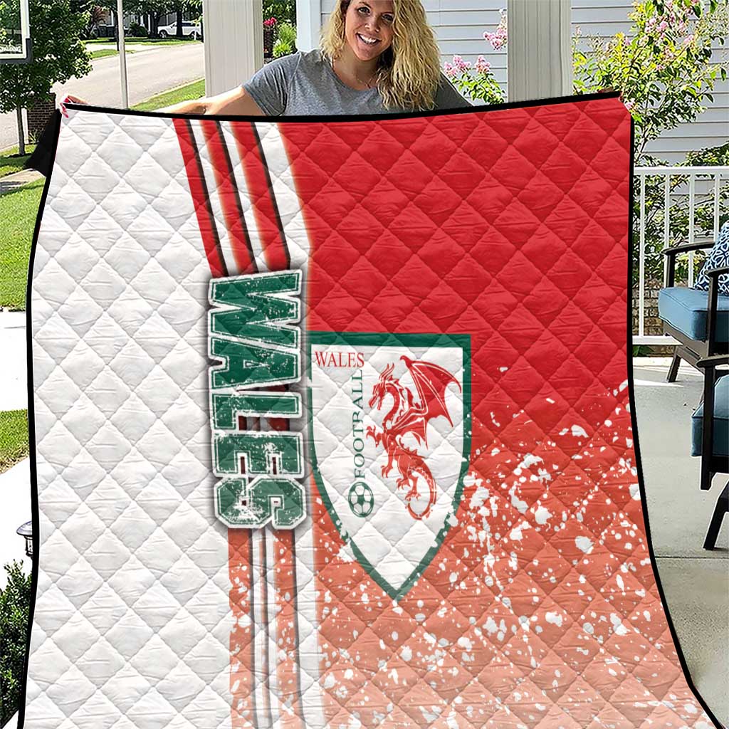 Wales Football Quilt The Dragons Soccer - Road To Champion