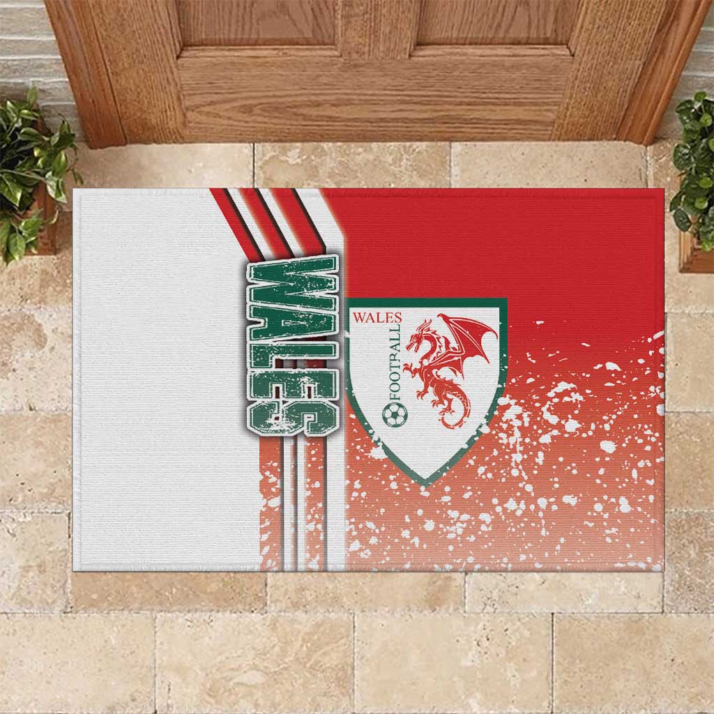 Wales Football Rubber Doormat The Dragons Soccer - Road To Champion