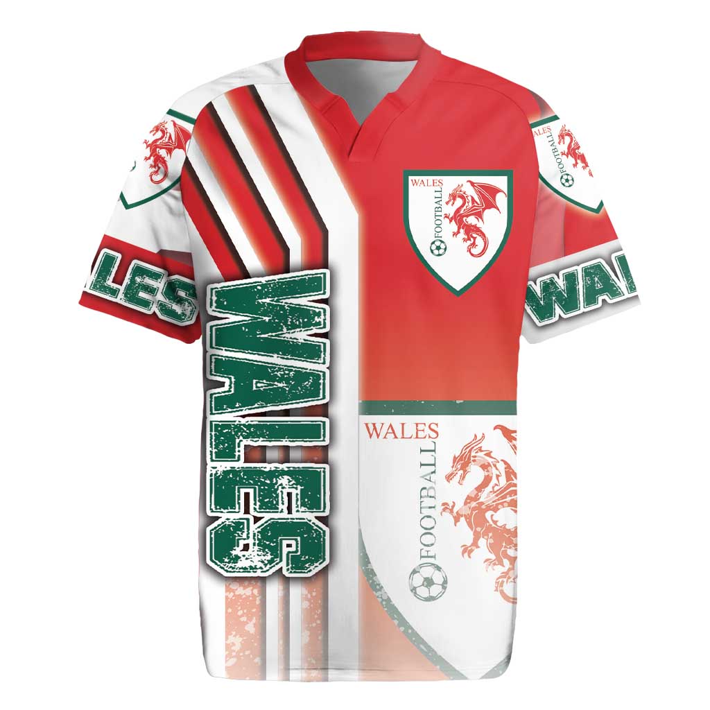 Wales Football Rugby Jersey The Dragons Soccer - Road To Champion