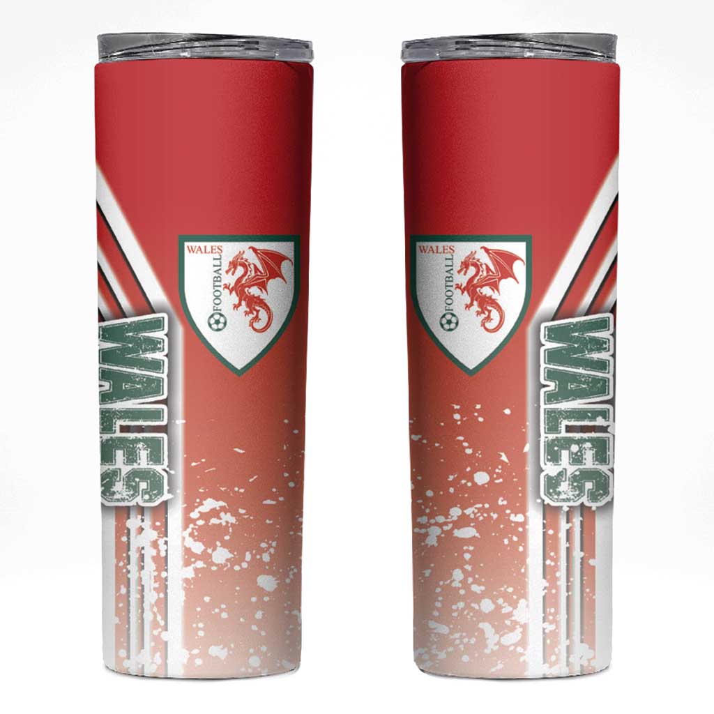 Wales Football Skinny Tumbler The Dragons Soccer - Road To Champion