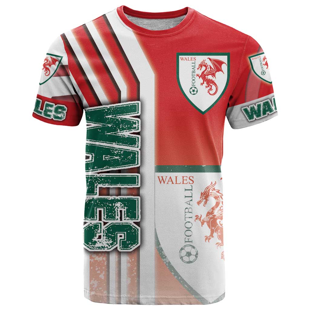 Wales Football T Shirt The Dragons Soccer - Road To Champion