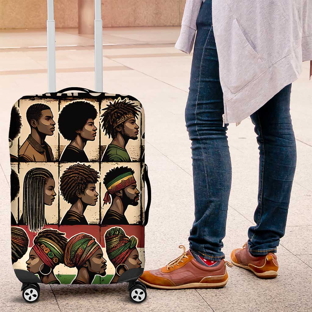 Never Apologize for Being Proudly Black Luggage Cover African Human