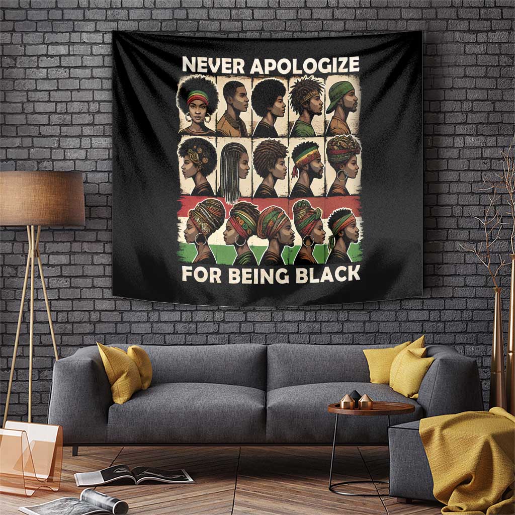 Never Apologize for Being Proudly Black Tapestry African Human