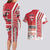 Denmark Football Couples Matching Long Sleeve Bodycon Dress and Hawaiian Shirt Danish Dynamite Soccer - Road To Champion