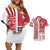 Denmark Football Couples Matching Off Shoulder Short Dress and Hawaiian Shirt Danish Dynamite Soccer - Road To Champion