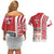 Denmark Football Couples Matching Off Shoulder Short Dress and Hawaiian Shirt Danish Dynamite Soccer - Road To Champion