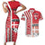 Denmark Football Couples Matching Short Sleeve Bodycon Dress and Hawaiian Shirt Danish Dynamite Soccer - Road To Champion