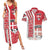 Denmark Football Couples Matching Summer Maxi Dress and Hawaiian Shirt Danish Dynamite Soccer - Road To Champion