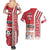 Denmark Football Couples Matching Summer Maxi Dress and Hawaiian Shirt Danish Dynamite Soccer - Road To Champion