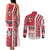 Denmark Football Couples Matching Tank Maxi Dress and Long Sleeve Button Shirt Danish Dynamite Soccer - Road To Champion