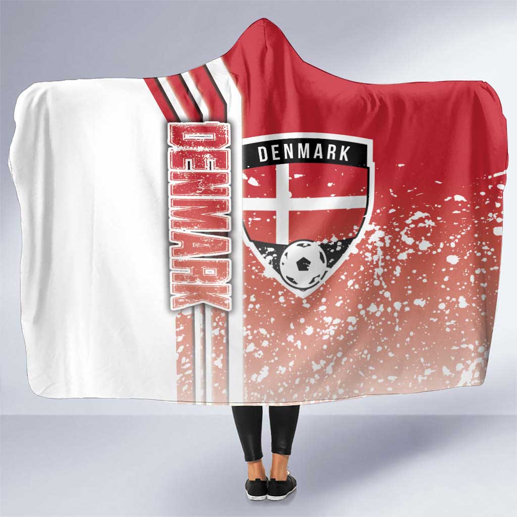 Denmark Football Hooded Blanket Danish Dynamite Soccer - Road To Champion - Wonder Print Shop