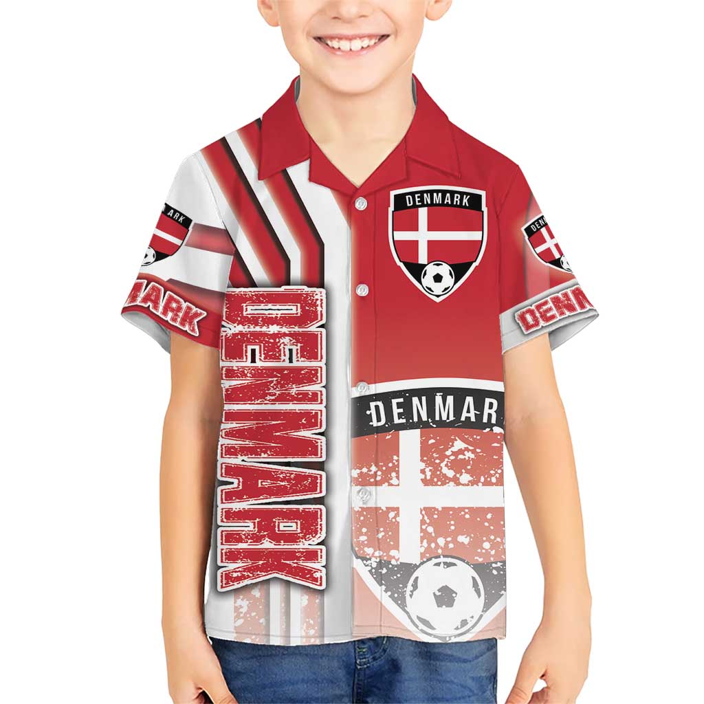 Denmark Football Kid Hawaiian Shirt Danish Dynamite Soccer - Road To Champion - Wonder Print Shop