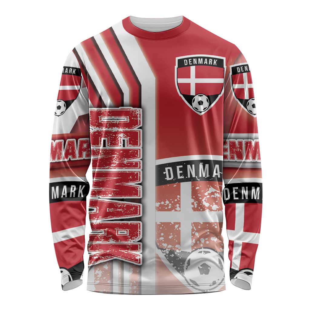 Denmark Football Long Sleeve Shirt Danish Dynamite Soccer - Road To Champion - Wonder Print Shop