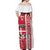 Denmark Football Off Shoulder Maxi Dress Danish Dynamite Soccer - Road To Champion - Wonder Print Shop