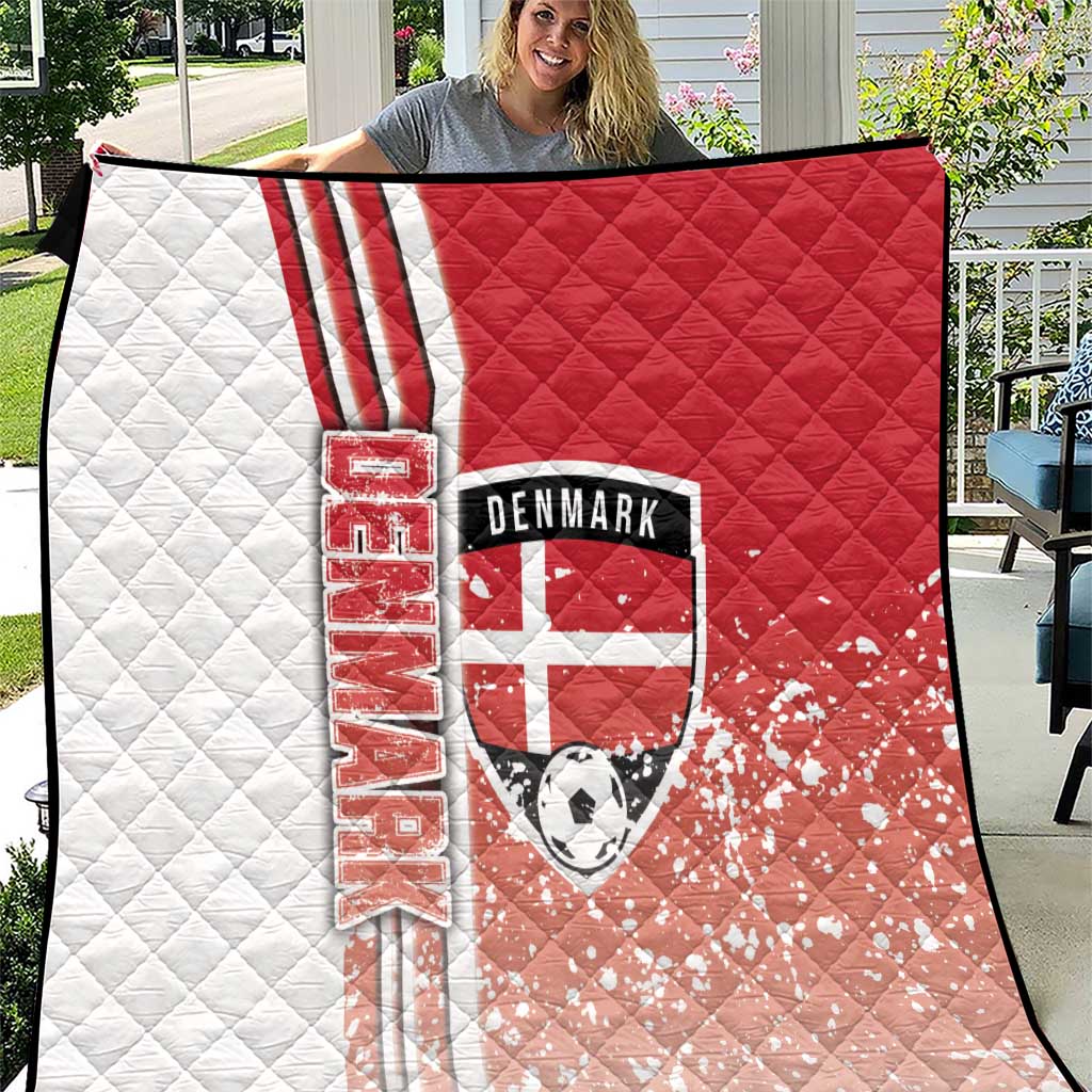 Denmark Football Quilt Danish Dynamite Soccer - Road To Champion - Wonder Print Shop