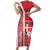 Denmark Football Short Sleeve Bodycon Dress Danish Dynamite Soccer - Road To Champion