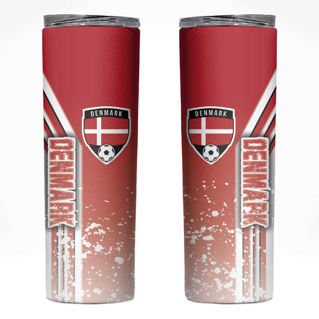 Denmark Football Skinny Tumbler Danish Dynamite Soccer - Road To Champion - Wonder Print Shop