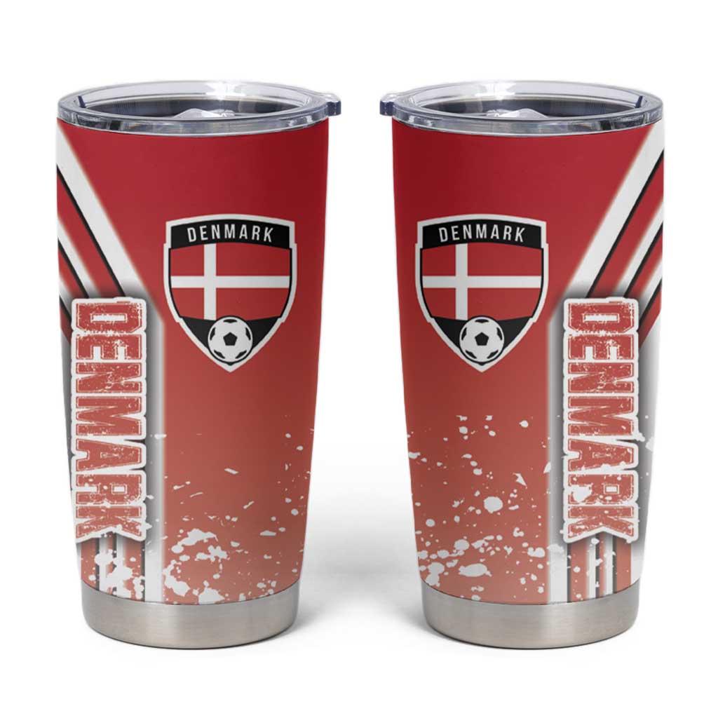 Denmark Football Tumbler Cup Danish Dynamite Soccer - Road To Champion - Wonder Print Shop