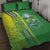 Brazil Football Quilt Bed Set Selecao Soccer - Road To Champion - Wonder Print Shop