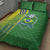 Brazil Football Quilt Bed Set Selecao Soccer - Road To Champion - Wonder Print Shop