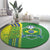 Brazil Football Round Carpet Selecao Soccer - Road To Champion - Wonder Print Shop