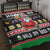 Ho Ho Ho Hold My Beer Santa African Quilt Bed Set Laugh With Beer On Christmas - Wonder Print Shop